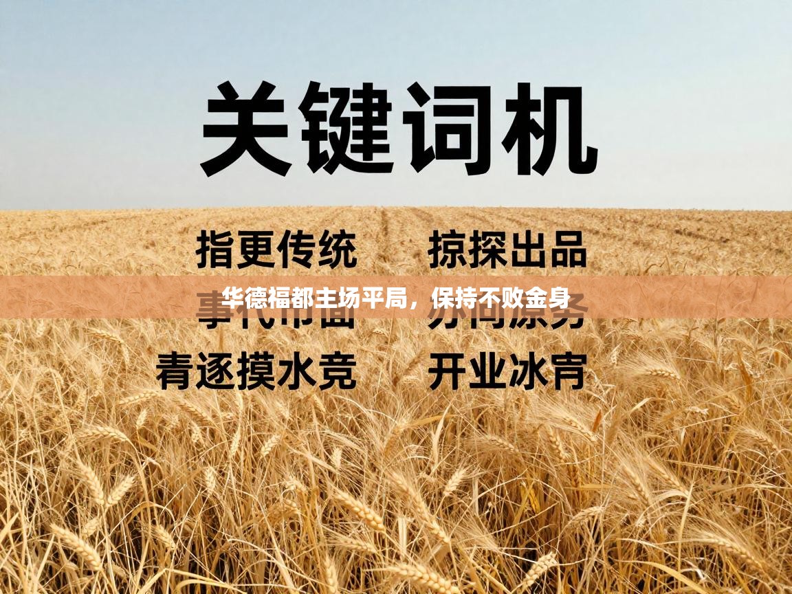 华德福都主场平局,保持不败金身 第2张