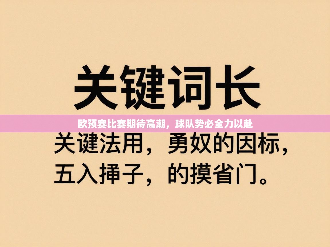欧预赛比赛期待高潮，球队势必全力以赴  第1张
